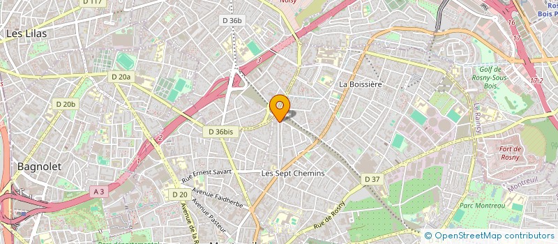 localisation de l'entreprise ENTREPRISE GENERALE COLLINOT à MONTREUIL
