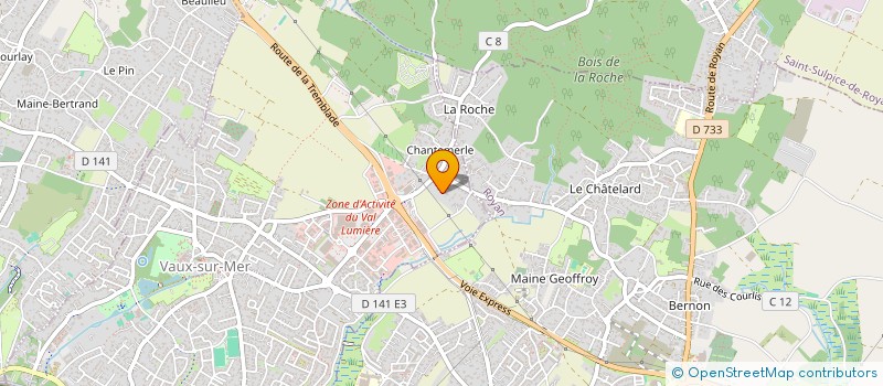 localisation de l'entreprise ENTREPRISE GENERALE CONSTRUCT VAUXOISES  VAUX-SUR-MER