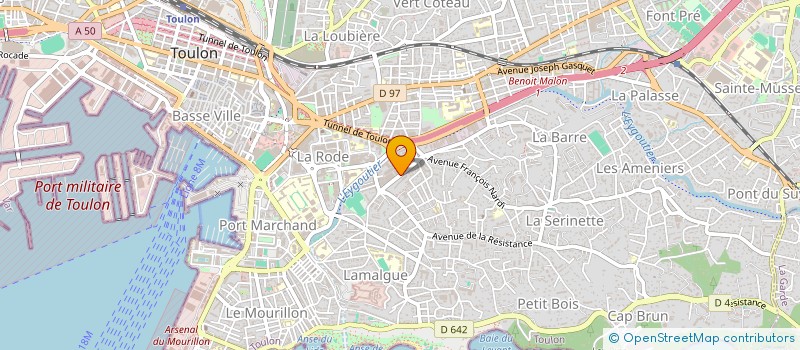 localisation de l'entreprise ENTREPRISE GENERALE D ETANCHEITE DU VAR à TOULON