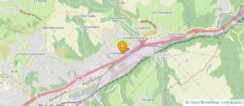 localisation de l'entreprise ENTREPRISE GENERALE D'ISOLATION à RIVE-DE-GIER