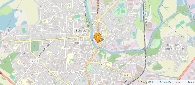 localisation de l'entreprise ENTREPRISE GENERALE DE BATIMENT à SOISSONS