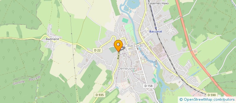 localisation de l'entreprise ENTREPRISE GENERALE DE BATIMENT  BACCARAT