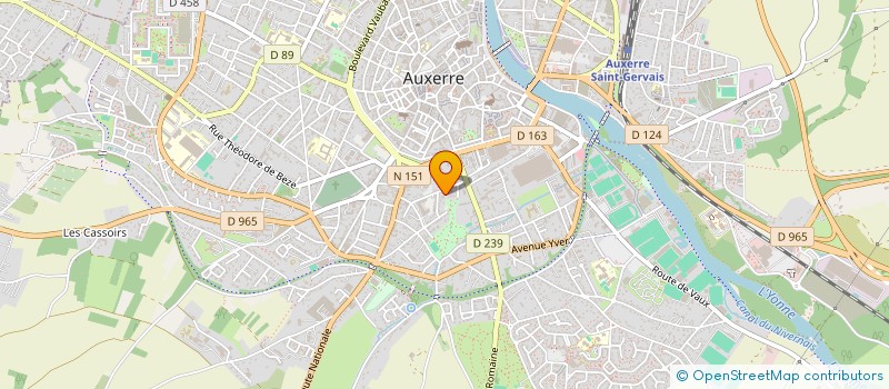 localisation de l'entreprise ENTREPRISE GENERALE DE BATIMENT à AUXERRE