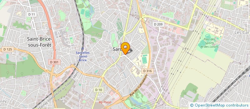 localisation de l'entreprise ENTREPRISE GENERALE DE BATIMENT à SARCELLES