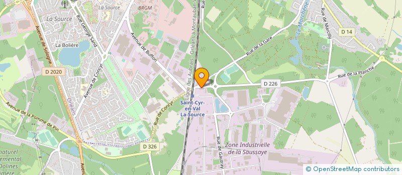 localisation de l'entreprise ENTREPRISE GENERALE DE BATIMENT ABRI à SAINT-CYR-EN-VAL