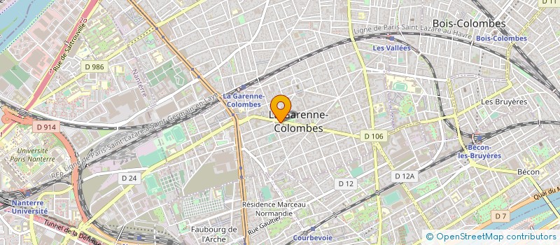 localisation de l'entreprise ENTREPRISE GENERALE DE BATIMENT BARROSO à LA GARENNE-COLOMBES