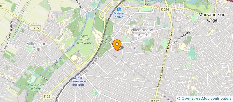 localisation de l'entreprise ENTREPRISE GENERALE DE BATIMENT D R T à VILLEMOISSON-SUR-ORGE