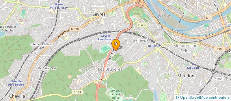 localisation de l'entreprise ENTREPRISE GENERALE DE BATIMENT DUPUIS à MEUDON