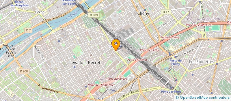 localisation de l'entreprise ENTREPRISE GENERALE DE BATIMENT JIMAR à LEVALLOIS-PERRET