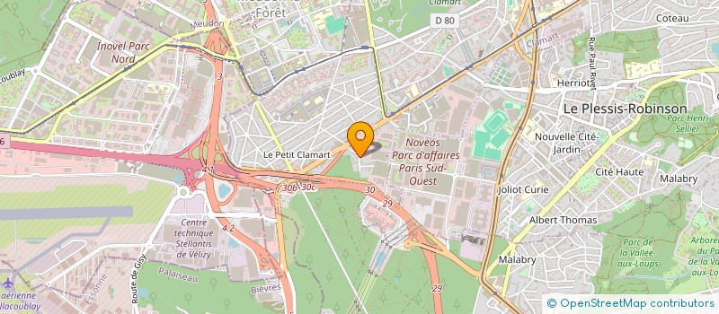 localisation de l'entreprise ENTREPRISE GENERALE DE BATIMENT LOPES à CLAMART