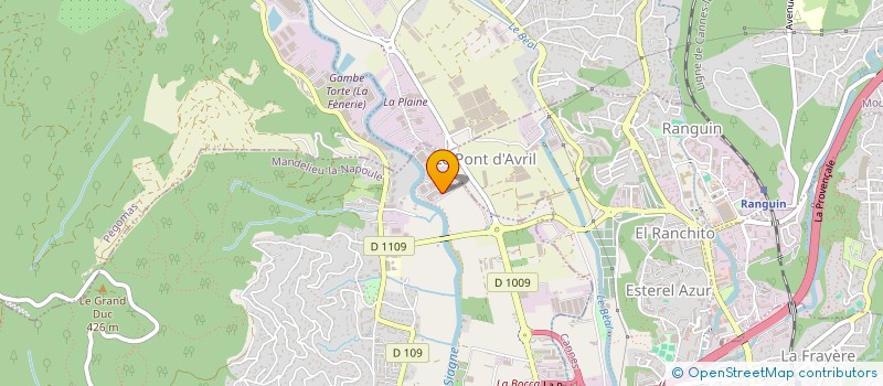 localisation de l'entreprise ENTREPRISE GENERALE DE BATIMENT MANDOLOCIENNE à MANDELIEU-LA-NAPOULE