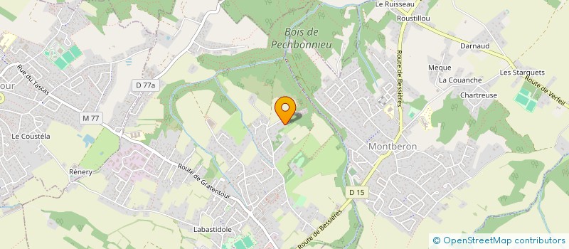 localisation de l'entreprise ENTREPRISE GENERALE DE BATIMENT RTI  PECHBONNIEU