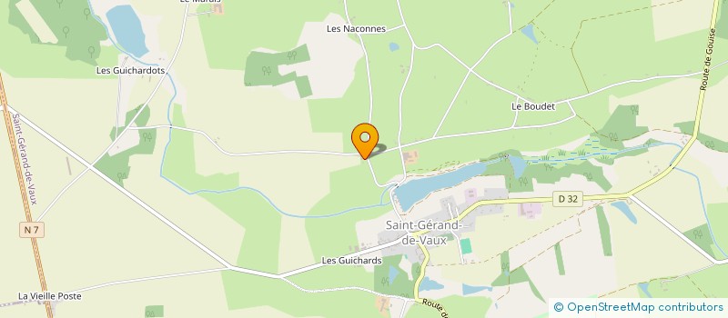localisation de l'entreprise ENTREPRISE GENERALE DE BATIMENT SASU  SAINT-GERAND-DE-VAUX