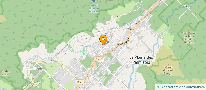 localisation de l'entreprise ENTREPRISE GENERALE DE BATIMENT SAUTRON / VELIA à LA PLAINE-DES-PALMISTES