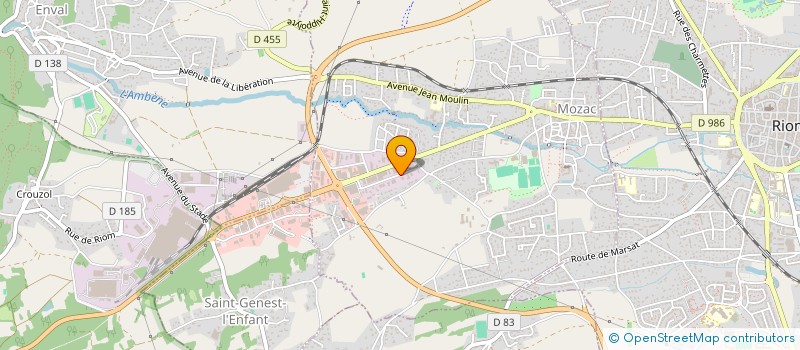 localisation de l'entreprise ENTREPRISE GENERALE DE CONSTRUCTION AUVERGNE à MOZAC