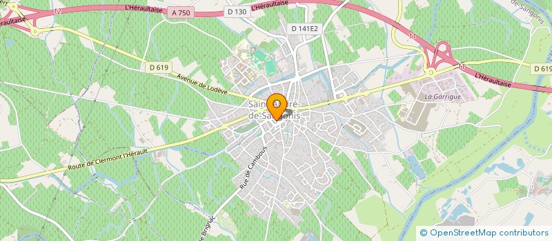 localisation de l'entreprise ENTREPRISE GENERALE DE COUVERTURE  SAINT-ANDRE-DE-SANGONIS