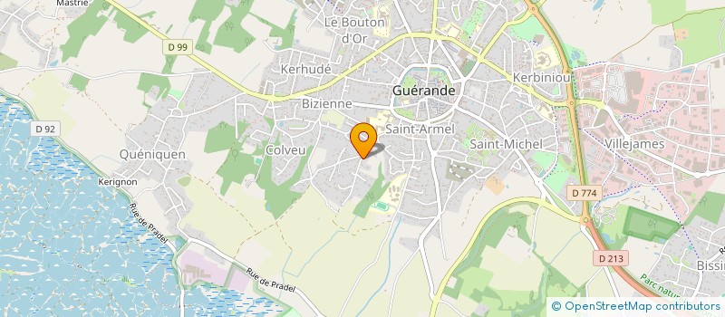 localisation de l'entreprise ENTREPRISE GENERALE DE COUVERTURE GUENEGO ET FIL à GUERANDE