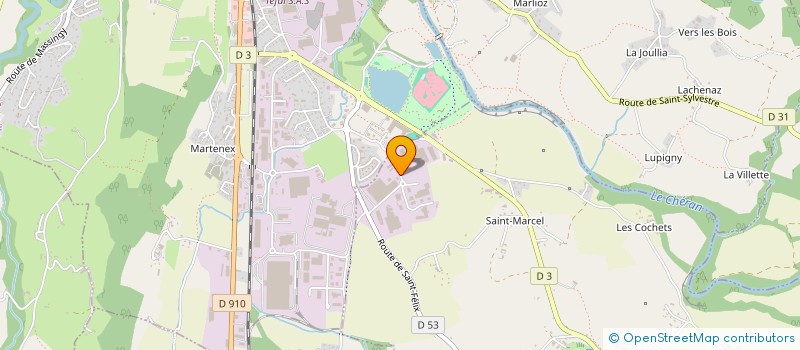 localisation de l'entreprise ENTREPRISE GENERALE DE L'ENVELOPPE DU BATIMENT - E.G.E.B.  MARIGNY-SAINT-MARCEL