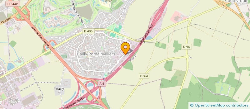 localisation de l'entreprise ENTREPRISE GENERALE DE MACONNERIE FREDERIC DIAS  BAILLY-ROMAINVILLIERS