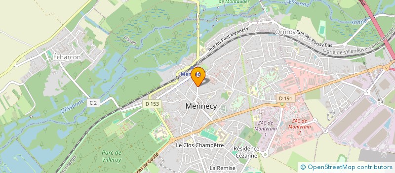 localisation de l'entreprise ENTREPRISE GENERALE DE MACONNERIE MENNECOISE à MENNECY