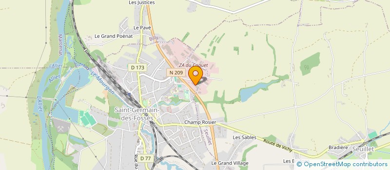 localisation de l'entreprise ENTREPRISE GENERALE DE MACONNERIE PIERRE DREVET à SAINT-GERMAIN-DES-FOSSES