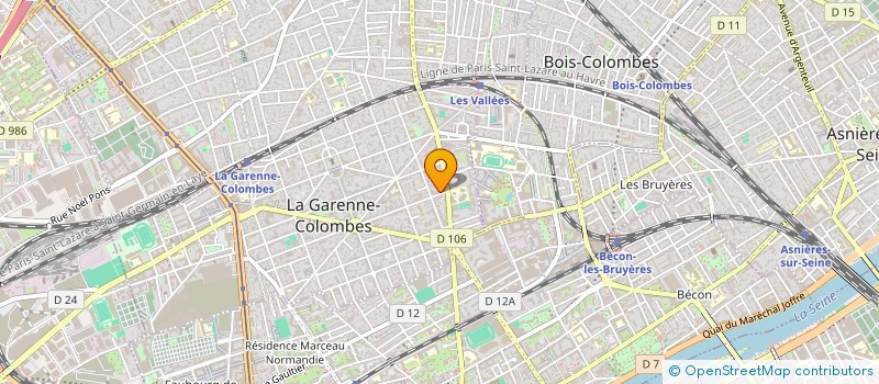 localisation de l'entreprise ENTREPRISE GENERALE DE MAINTENANCE  LA GARENNE-COLOMBES