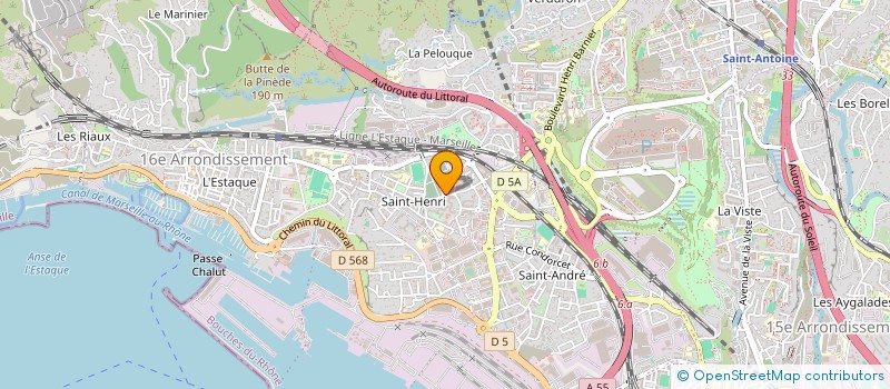 localisation de l'entreprise ENTREPRISE GENERALE DE PEINTURE  MARSEILLE