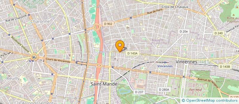 localisation de l'entreprise ENTREPRISE GENERALE DE PEINTURE à MONTREUIL