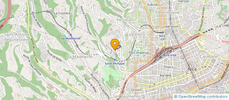 localisation de l'entreprise ENTREPRISE GENERALE DE PEINTURE ET DE MACONNERIE à NICE