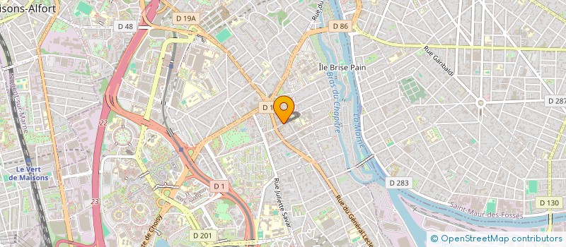 localisation de l'entreprise ENTREPRISE GENERALE DE PEINTURE LEVARLET  CRETEIL