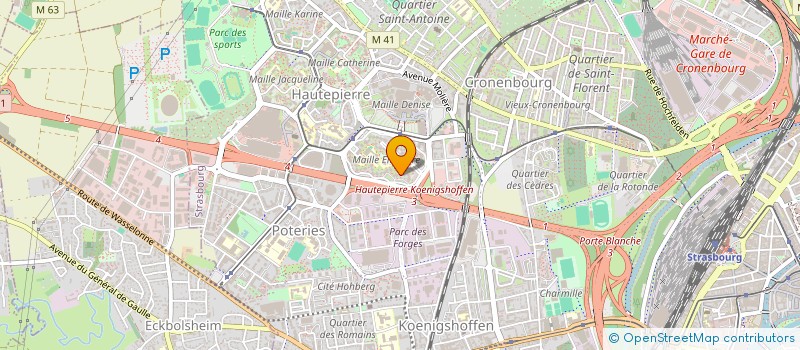 localisation de l'entreprise ENTREPRISE GENERALE DE PLATRERIE à STRASBOURG