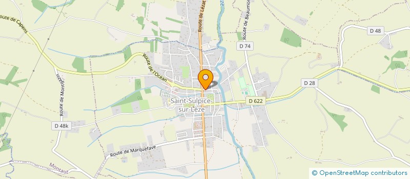 localisation de l'entreprise ENTREPRISE GENERALE DE PLATRERIE DE LA LEZE  SAINT-SULPICE-SUR-LEZE