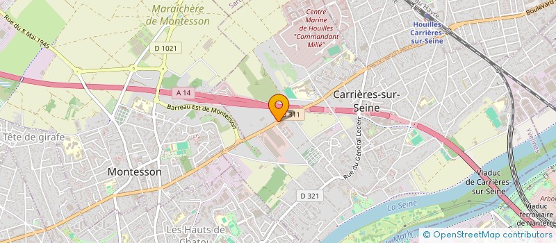 localisation de l'entreprise ENTREPRISE GENERALE DE RAVALEMENT à CARRIERES-SUR-SEINE