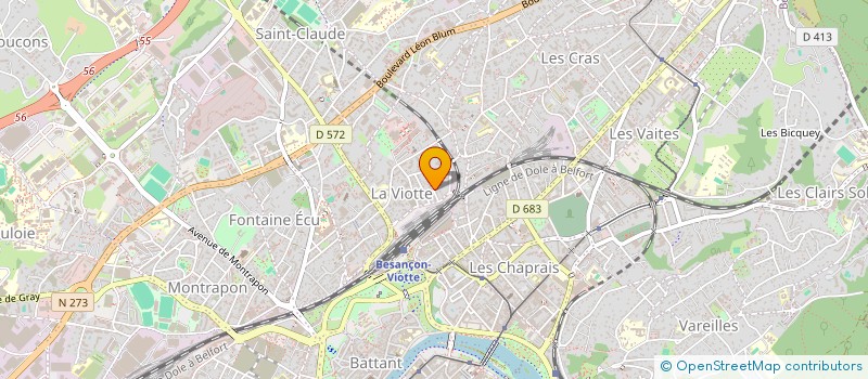 localisation de l'entreprise ENTREPRISE GENERALE DE REVETEMENTS  BESANCON