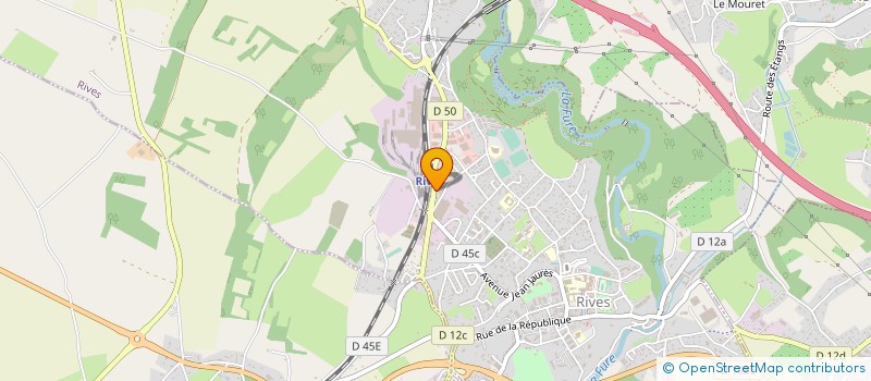 localisation de l'entreprise ENTREPRISE GENERALE DE TRAVAUX ETS BLANC à RIVES