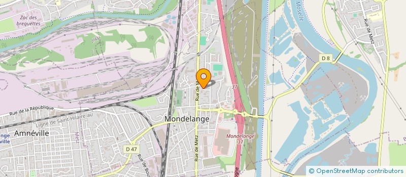 localisation de l'entreprise ENTREPRISE GENERALE DE TRAVAUX TOFFOLINI  MONDELANGE