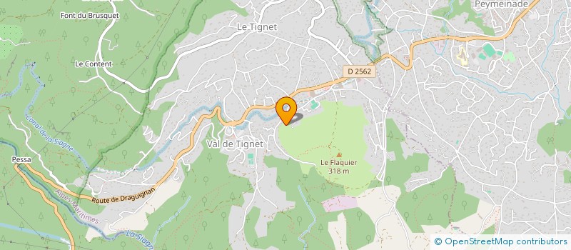 localisation de l'entreprise ENTREPRISE GENERALE DU BATIMENT à LE TIGNET