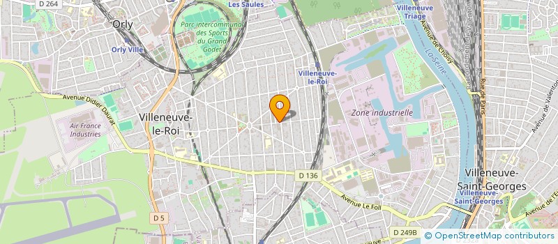 localisation de l'entreprise ENTREPRISE GENERALE DU BATIMENT à VILLENEUVE-LE-ROI