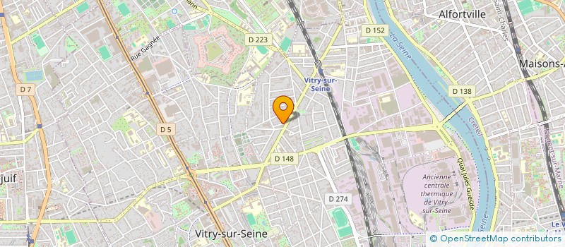 localisation de l'entreprise ENTREPRISE GENERALE DU BATIMENT à VITRY-SUR-SEINE