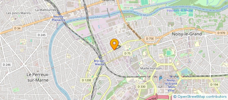localisation de l'entreprise ENTREPRISE GENERALE DU BATIMENT  NOISY-LE-GRAND