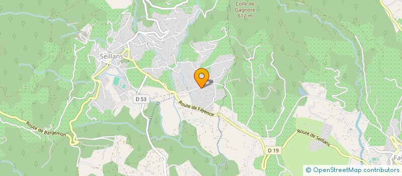 localisation de l'entreprise ENTREPRISE GENERALE DU BATIMENT BONARDI à SEILLANS