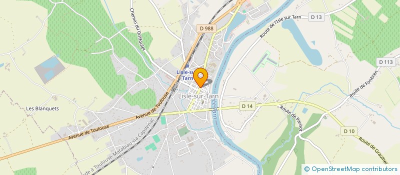 localisation de l'entreprise ENTREPRISE GENERALE DU BATIMENT CALMES à LISLE-SUR-TARN