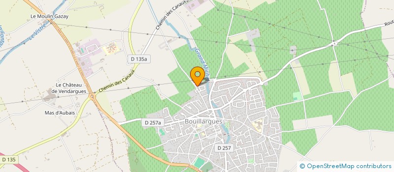 localisation de l'entreprise ENTREPRISE GENERALE DU BATIMENT DU LANGUEDOC  BOUILLARGUES