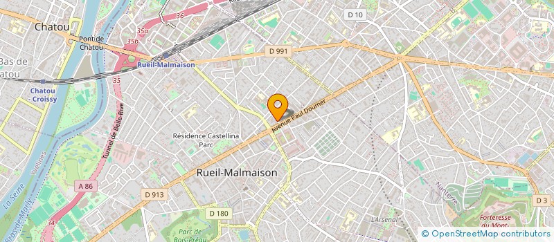 localisation de l'entreprise ENTREPRISE GENERALE DU BATIMENT ET DES TRAVAUX PUBLICS à RUEIL-MALMAISON
