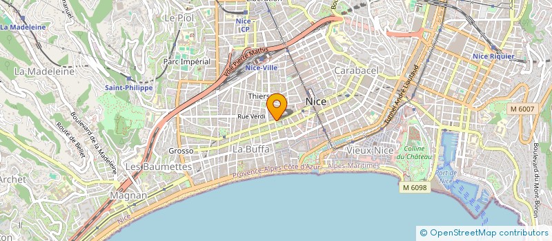 localisation de l'entreprise ENTREPRISE GENERALE DU BATIMENT JOREL à NICE