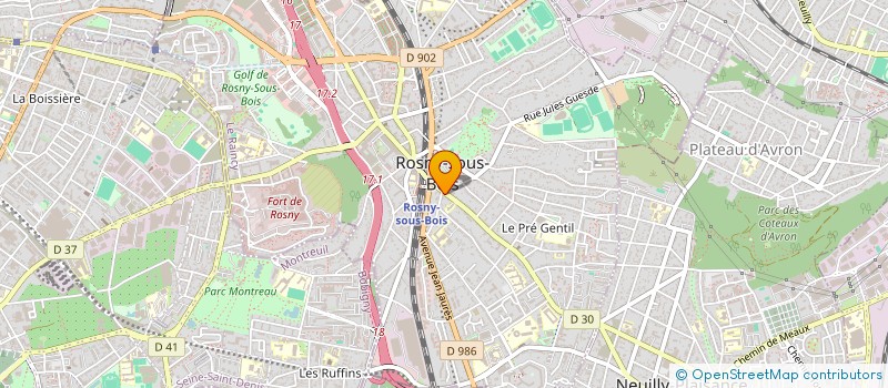 localisation de l'entreprise ENTREPRISE GENERALE DU BATIMENT NOGUEIRA à ROSNY-SOUS-BOIS