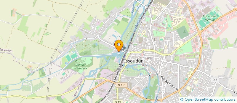 localisation de l'entreprise ENTREPRISE GENERALE DU BATIMENT ODETTI à ISSOUDUN
