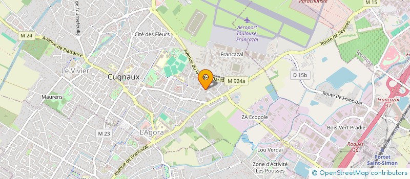 localisation de l'entreprise ENTREPRISE GENERALE DU BATIMENT PHENIX à CUGNAUX
