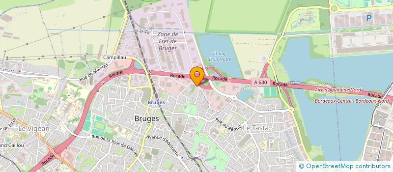localisation de l'entreprise ENTREPRISE GENERALE DU SECOND OEUVRE à BRUGES