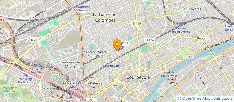 localisation de l'entreprise ENTREPRISE GENERALE ELECTRICITE A LEDOUX à COURBEVOIE